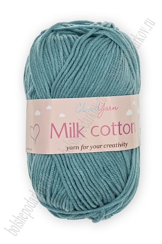 Пряжа &amp;quot;Milk cotton&amp;quot;  50 гр (10 шт) SF-7848, пыльно-бирюзовый