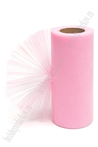 Фатин в шпульках 15 см*25 ярд (SF-603) розовый №3