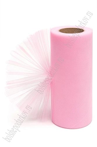 Фатин в шпульках 15 см*25 ярд (SF-603) розовый №3