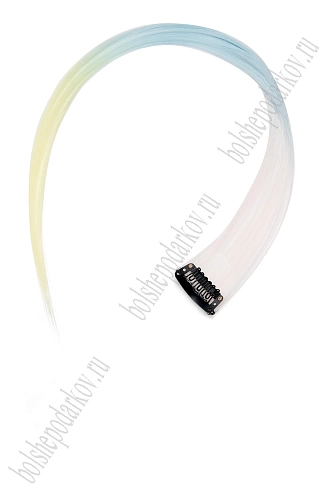 Прядь волос трехцветная на заколке (6 шт) SF-3046, №18