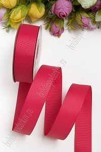 Лента репсовая 2,5 см*20 ярд &quot;1 сорт&quot; (SF-1348) фукси №190