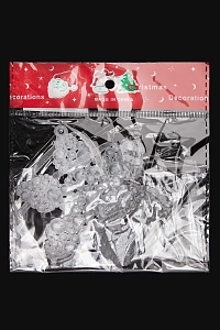 Новогодние украшения "Снежинка" 9,5 см (SF-1692) №2 Новогодние украшения "Снежинка" 9,5 см (SF-1692) №2