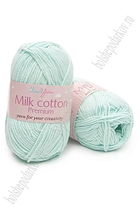 Пряжа "Milk cotton Premium" 50 гр (10 шт) SF-7847, голубой