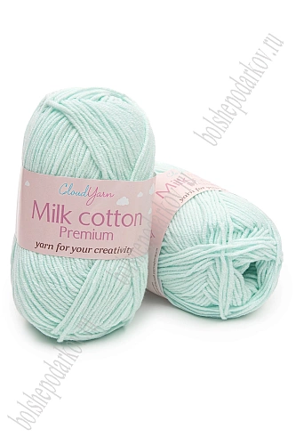 Пряжа &amp;quot;Milk cotton Premium&amp;quot; 50 гр (10 шт) SF-7847, голубой