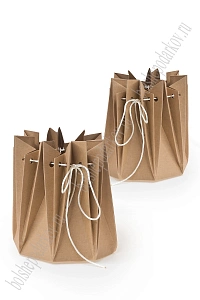 Аквабокс для цветов 16*18 см (10 шт) SF-7923, коричневый