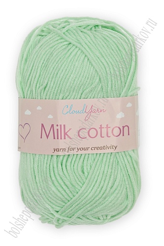 Пряжа &amp;quot;Milk cotton&amp;quot; 50 гр (10 шт) SF-7848, мятный