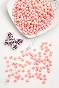 Бусинки пластиковые 6 мм*50 гр (SF-2507) персиковый №4