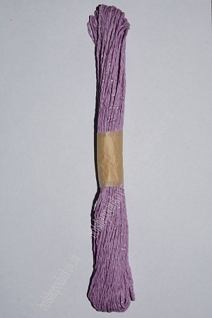 Веревка флористическая с блестящей нитью (фиолетовый)