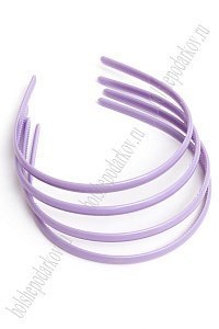 Ободки для волос 0,8 см пластиковые (20 шт) SF-452, фиолетовый