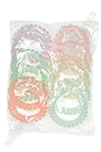 Резинки-пружинки для волос 5,5 см (12 шт) SF-7806, ассорти №5