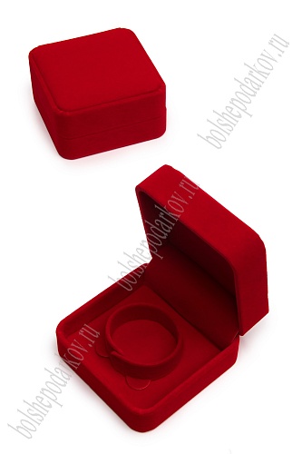 Коробочка для украшений 9*9*5 см (SF-8116) красный