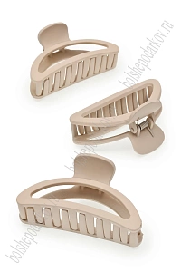 Крабики для волос матовые 9*4,5 см (12 шт) SF-7978, пыльно-розовый