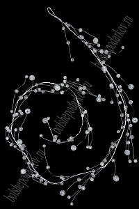 Гирлянда декоративная с кристаллами 120 см (SF-7996) серебро №3