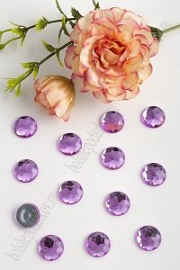 Стразы граненые 14 мм, круглые (500 шт) SF-1593, сиреневый №21