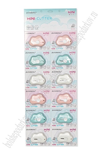 Нож с выдвижным  лезвием 6 см (12 шт) SF-7837, №3