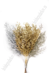 Кустик декоративный 36 см (SF-7339) серебро №23