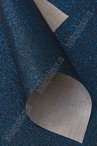 Кожзам с глиттером А4 (5 листов) SF-5834, темно-синий/черный №40