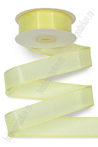 Лента органза Премиум 2,5 см*10 ярд (SF-7859) желтый №36