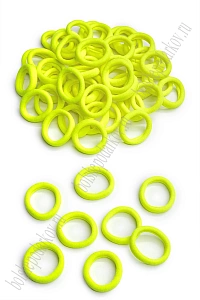 Резинки бесшовные для волос 3 см (100 шт) SF-5754, лимонный №27