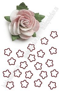 Колечки соединительные &quot;Звёздочка&quot; 16*16 мм (50 шт) SF-7455, красный №3