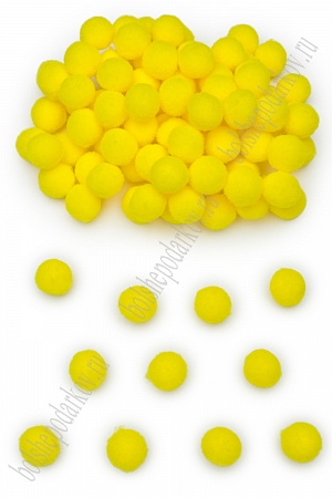 Помпоны Premium 1,5 см (200 шт) SF-3308, желтый №05