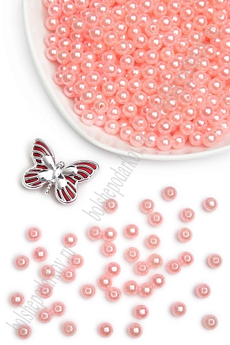 Бусинки 8 мм*400 гр (SF-1449) розовый №90