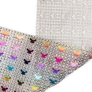 Тесьма-обманка &quot;Бабочка&quot; 24 ряда (10 ярд) SF-1420, мультиколор