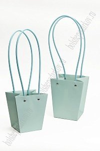 Сумка для цветов 13*15,5*9,5 см (10 шт) SF-7376, голубой