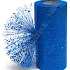 Фатин с пайетками 15 см*25 ярд (SF-605) синий №13