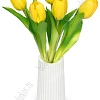 Веточка декоративная &amp;quot;Тюльпан&amp;quot; 32 см (5 шт) SF-8136, желтый