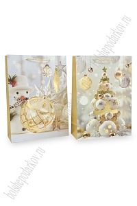 Пакет &quot;Новогодний&quot; 30*41,5*12 см (12 шт) SF-7826, микс №31