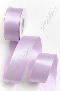 Лента атласная двусторонняя 3,8 см*25 ярд (SF-7277) фиолетовый №0047
