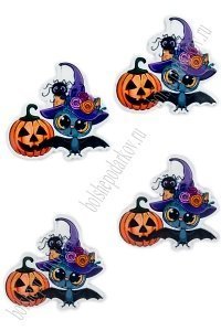 Кабошон-вырубка &quot;Летучая мышка&quot; 3,4*3,3 см (10 шт) SF-6034