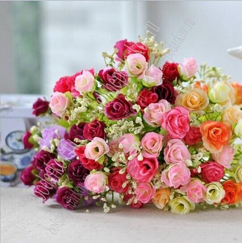 Головки цветов &amp;quot;Роза чайная&amp;quot; 3 см (50 шт) SF-047, черный №14