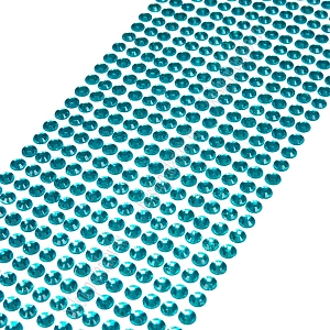 Стразы декоративные 6 мм (504 шт) SF-3177, голубой