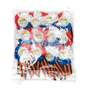 Брошь "9 мая" из георгиевской ленты(12 шт) SF-8144, №7