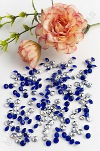 Стразы объемные 5 мм (500 шт) SF-388, синий