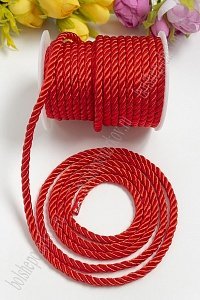 Шнур в бобине  5 мм*10 ярд (SF-3317) красный №105