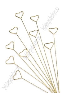 Держатель для открыток "Сердечко" 34 см (10 шт) SF-7918, золото