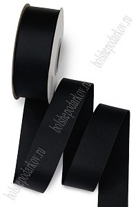 Лента хлопковая 3,8 см*25 ярд (SF-7229) черный