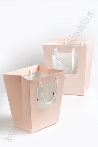 Сумка для цветов 30*35*24 см (10 шт) SF-7132, розовый УЦЕНКА