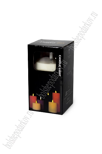 Свеча светодиодная на батарейках 8*8*15 см (1 шт) SF-8046, №3