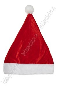 Новогодний колпак 40 см (SF-1719) красный №7