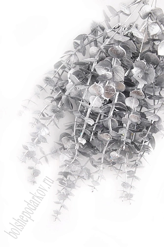 Кустик декоративный 40 см (SF-7339) серебро №6