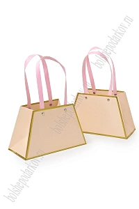 Сумка для цветов 21*13*10,4 см (10 шт) SF-7919, персиковый