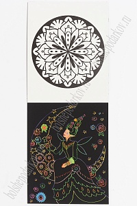 Альбом скретч-картина+раскраска 14,4*18 см (4 листа) SF-5668, №1