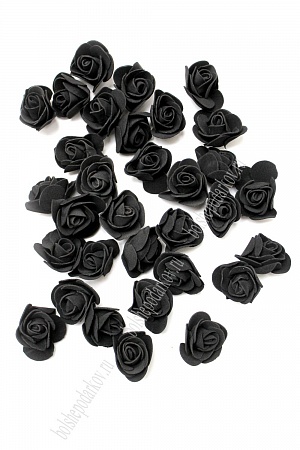 Головки цветов &quot;Роза&quot; 5 см (50 шт) черный