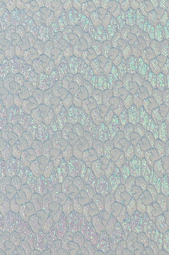 Кожзам с блесткими &amp;quot;Кружево&amp;quot; А4 (5 листов) SF-5988, голубой №8