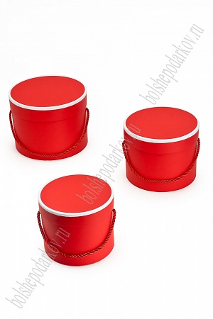 Коробки круглые 3 в 1, 17,4*13,2 см (SF-7428) красный
