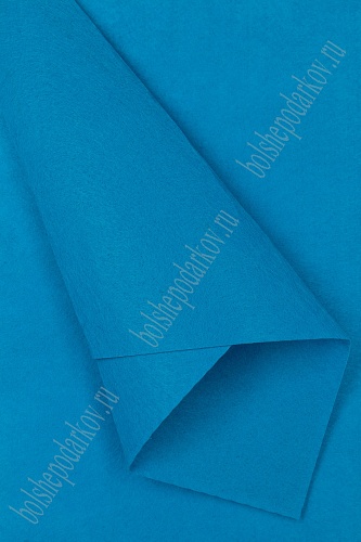 Фетр жесткий 1 мм (10 листов) SF-1943, синий №047